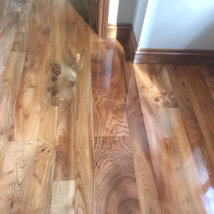 New English Elm after the Morrells floor oil finish was applied.